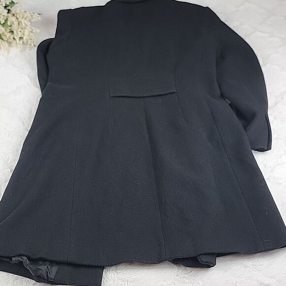 ‎ANNE KLEIN Black Wool Blend Coat [SIZE 10] - Picture 10 of 10